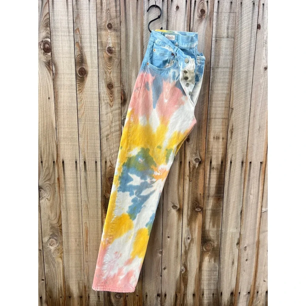 Levi's Premium 501 '93 Men's 32x32 Haight Surfer Tie Dye Straight Jeans Skater